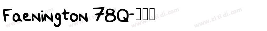 Faenington 78Q字体转换